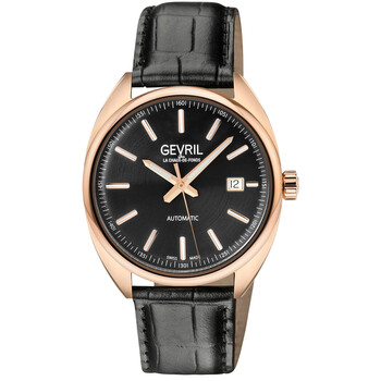 Đồng hồ Gevril Five Points Automatic mặt đen nam 48703A chính hãng