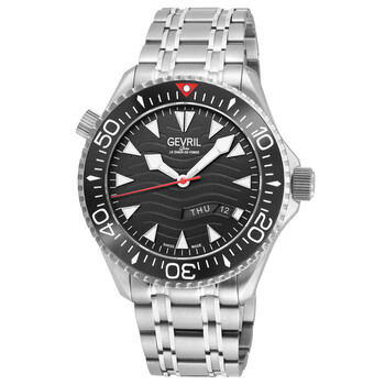 Đồng hồ Gevril Hudson Yards Automatic mặt đen nam 48830B chính hãng