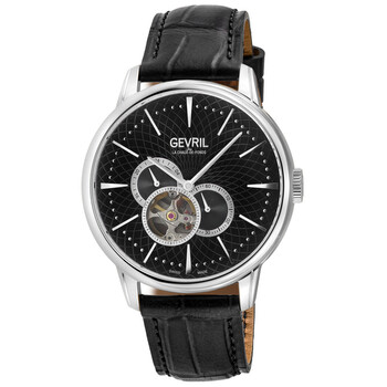 Đồng hồ nam Gevril Mulberry tự động mặt đen 9610 chính hãng