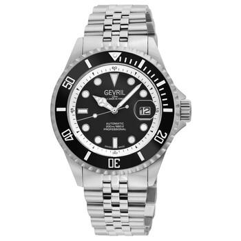Đồng hồ Gevril Wall Street tự động mặt đen cho nam 41850B chính hãng