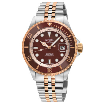 Đồng hồ nam Gevril Wall Street Automatic Mặt Nâu 41858B chính hãng