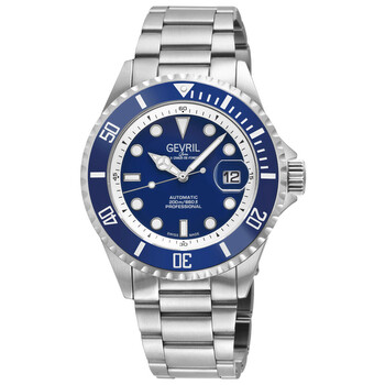 Đồng hồ nam Gevril Wall Street Automatic mặt đen 41851A chính hãng