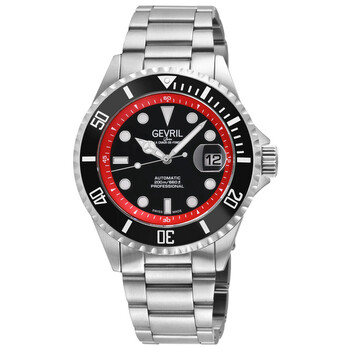 Đồng hồ Gevril Wall Street Automatic mặt đen nam 41853A chính hãng