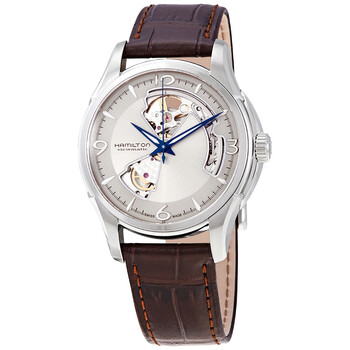 Đồng hồ nam Hamilton Jazzmaster Open Heart mặt bạc H32565521 chính hãng