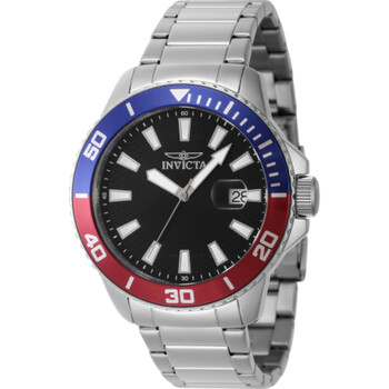 Đồng hồ nam Invicta Pro Diver Quartz mặt đen bezel Pepsi 46065 chính hãng