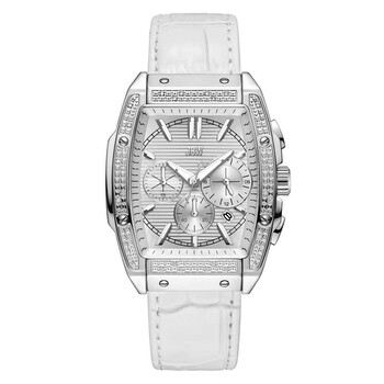 Đồng hồ Jbw Echelon J6379G Quartz mặt bạc unisex chính hãng
