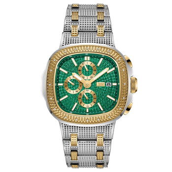 Đồng hồ Jbw Heist GMT Quartz Mặt Xanh Unisex J6380F chính hãng