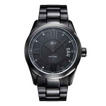Đồng hồ Jbw J6311D mặt đen dây inox đen nam chính hãng