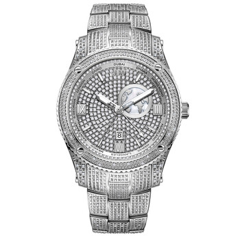 Đồng hồ nam Jbw Jet Setter GMT Quartz kim cương J6370B chính hãng