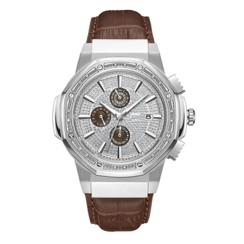 Đồng hồ Jbw Saxon GMT Quartz mặt bạc JB-6101L-Q chính hãng