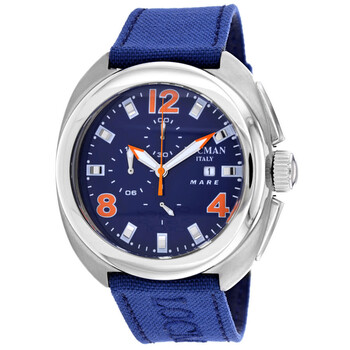 Đồng hồ Locman Classic Chronograph Quartz Mặt số Xanh Nam 130BL chính hãng