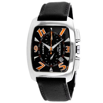 Đồng hồ nam Locman Classic Chronograph mặt đen 484BKNOR chính hãng