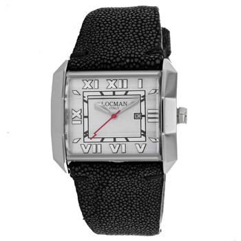 Đồng hồ Locman Otto Quartz mặt trắng cho nam 232MOPWH/BK STG chính hãng