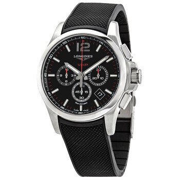 Đồng hồ Nam Longines Conquest V.H.P. Chronograph Mặt Đen L37274569 chính hãng