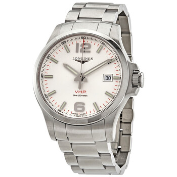 Đồng hồ nam Longines Conquest V.H.P. mặt số bạc L3.726.4.76.6 chính hãng