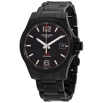 Đồng hồ Longines Conquest V.H.P. Quartz mặt đen nam L3.716.2.56.6 chính hãng