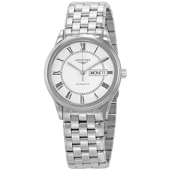 Đồng hồ nam Longines Flagship Automatic mặt trắng L4.899.4.21.6 chính hãng
