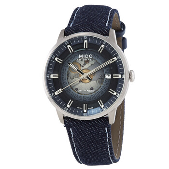 Đồng hồ nam Mido Commander Automatic mặt xanh M0214071841100 chính hãng