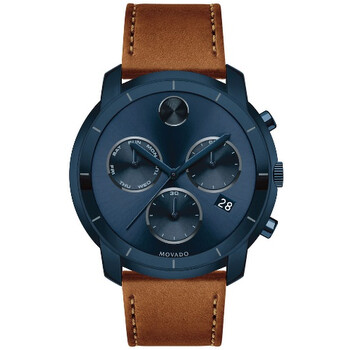 Đồng hồ nam Movado Bold Chronograph mặt số xanh 3600476 chính hãng
