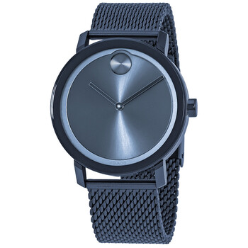 Đồng hồ nam Movado Bold mặt xanh dây lưới 3600610 chính hãng