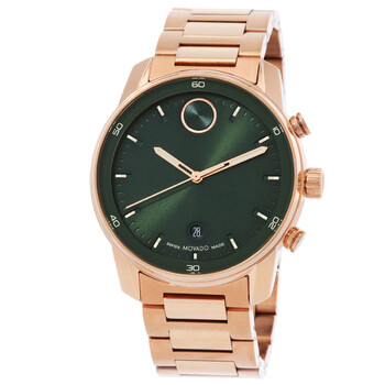 Đồng hồ Movado Bold Verso Quartz mặt xanh nam 3601138 chính hãng