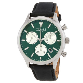 Đồng hồ nam Movado Heritage Chronograph mặt xanh 3650149 chính hãng