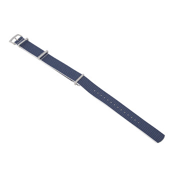 Dây đeo đồng hồ Omega 20mm Nato Xanh Trắng O031CWZ005945 chính hãng