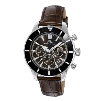 Đồng hồ nam Porsamo Bleu Brandon Chronograph mặt đen 1012CBRL chính hãng