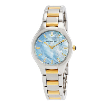 Đồng hồ nữ Raymond Weil Noemia Quartz mặt số ngọc trai xanh 5132-STP-97501 chính hãng