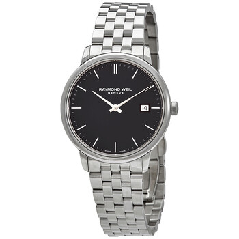 Đồng hồ nam Raymond Weil Toccata Quartz mặt đen 5485-ST-20001 chính hãng