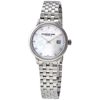 Đồng hồ nữ Raymond Weil Toccata Quartz mặt ngọc trai trắng 5985-ST-97081 chính hãng