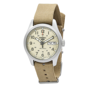 Đồng hồ Seiko 5 Sports SRPJ83K1 mặt số beige chính hãng