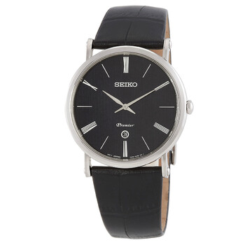 Đồng hồ Seiko Premier Quartz SKP397P1 mặt đen dành cho nam chính hãng