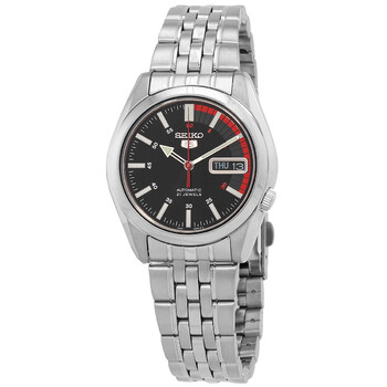 Đồng hồ Seiko Series 5 Automatic mặt đen SNK375K chính hãng