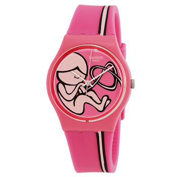 Đồng hồ Swatch Origin Of Love Quartz mặt hồng unisex GZ242 chính hãng