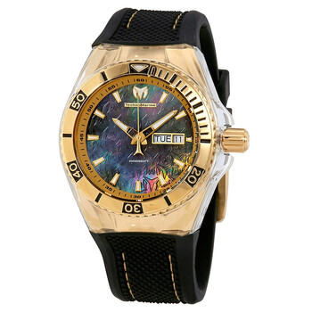 Đồng hồ nam Technomarine Cruise Monogram đen mặt ngọc trai 115213 chính hãng
