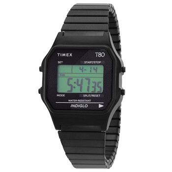 Đồng hồ Timex 80 Alarm Quartz Digital dây đeo mở rộng unisex TW2R67000 chính hãng