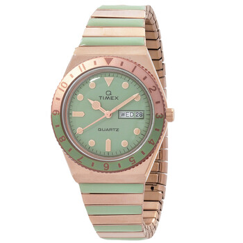 Đồng hồ nữ Timex Q Timex Malibu Quartz mặt xanh TW2V38700VQ chính hãng