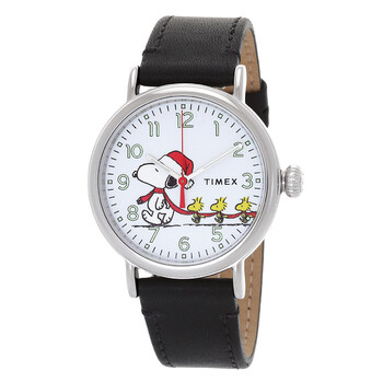 Đồng hồ Timex Snoopy Giáng Sinh Quartz Mặt Trắng TW2U86400 chính hãng