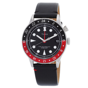 Đồng hồ Timex Waterbury Traditional GMT nam mặt đen TW2W22800 chính hãng