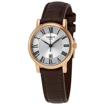 Đồng hồ Tissot Carson Premium Lady Quartz mặt bạc T122.210.36.033.00 chính hãng