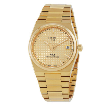 Đồng hồ Tissot PRX Powermatic 80 mặt số vàng cho nữ T1372073302100 chính hãng