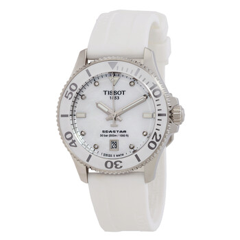 Đồng hồ Tissot Seastar Quartz Kim Cương Mặt Ngọc Trai T120.210.17.116.00 chính hãng