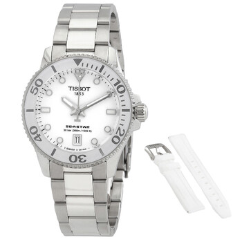 Đồng hồ Tissot Seastar Quartz mặt trắng nam T120.210.11.011.00 chính hãng