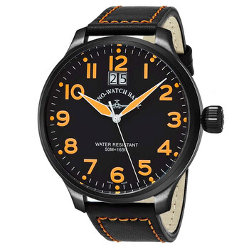 Đồng hồ Zeno Sos Quartz Black Dial nam 6221-7003-BKA15 chính hãng