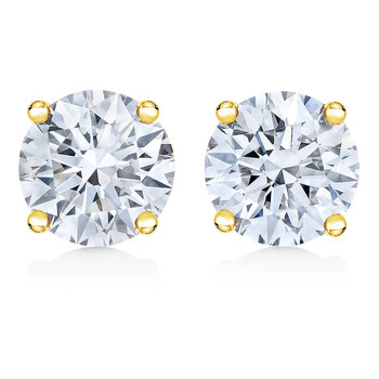 Trang sức Haus Of Brilliance AGS Certified Vàng 14K 1/2 cttw 4-Prong Set Brilliant Round-Cut Solitaire Kim cương Push Back Stud Bông tai (khuyên tai, hoa tai, K-L Color, I1-I2 Clarity) chính hãng 6 ags certified 14k yellow gold 1 2 cttw 4 prong set brilliant round cut solitaire diamond push back stud earrings k l color i1 i2 clarity 017218eydm
