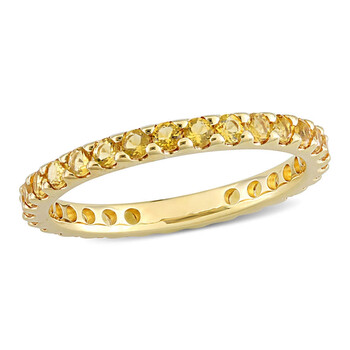 Trang sức Amour Vàng 10K 1 1/5 CT TGW Citrine Eternity Nhẫn chính hãng 6 amour 10k yellow gold 1 1 5 ct tgw citrine eternity ring jms006922