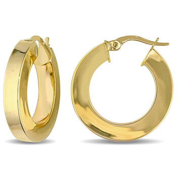 Trang sức Amour Vàng 10K Square Band Hoop Bông tai (khuyên tai, hoa tai) chính hãng 6 amour earrings jms005773