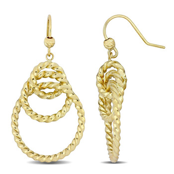 Trang sức Amour Vàng 10K Drop Bông tai (khuyên tai, hoa tai) chính hãng 6 amour jms006100