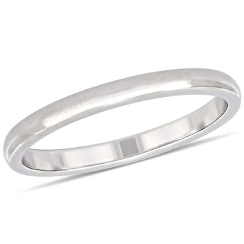 Trang sức Amour Nữ Vàng trắng 10K Wedding Band 2mm JMS005372 chính hãng 6 amour rings jms005372